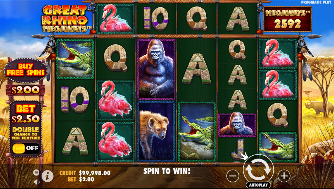 Great Rhino Megaways at the best online casino